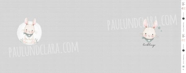 Lulu - Panel Halstuch Grau *Bio-Jersey*