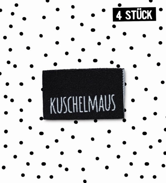 Weblabel *Kuschelmaus* - 4er Pack