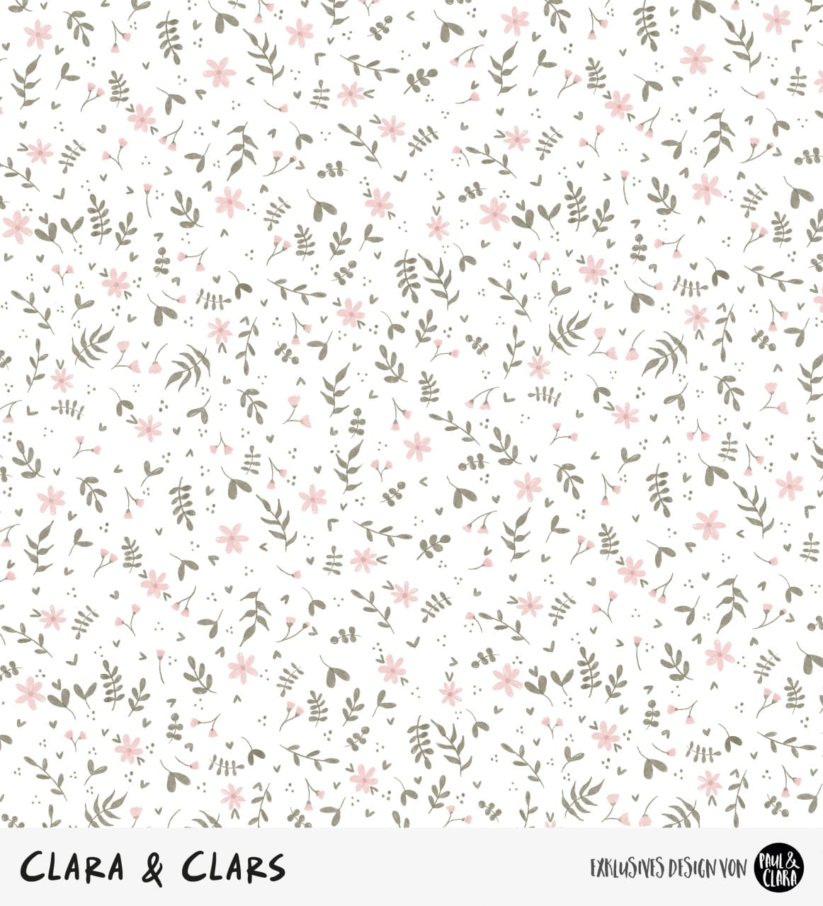 Clara & Clars - Flowers Weiß *Jersey GOTS*