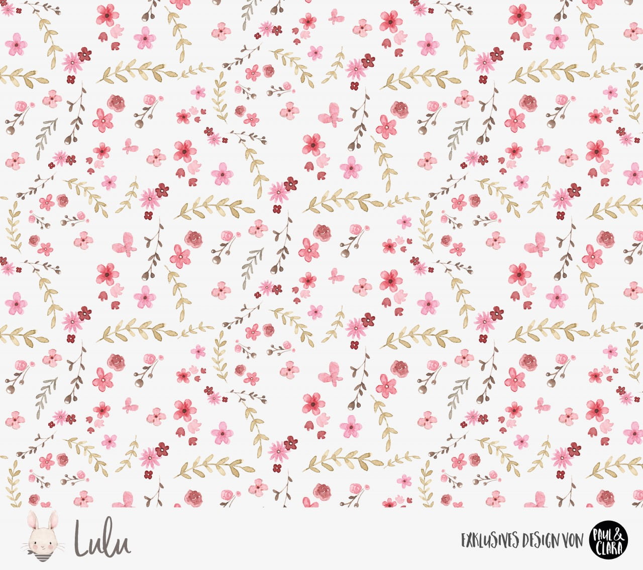 Lulu Flowers Weiß - Softshell