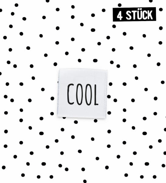 Mini-Weblabel *cool* - 4er Pack
