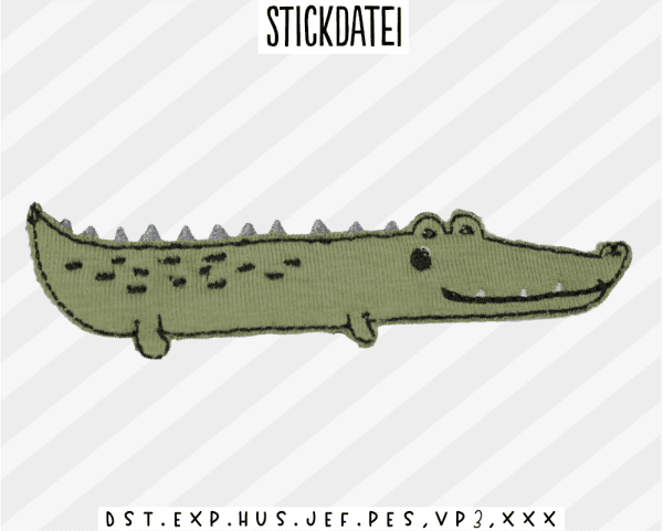 Stickdatei - Krokodil