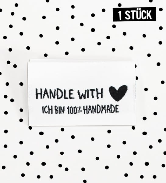 Label *handle with ♥* - 4er Pack