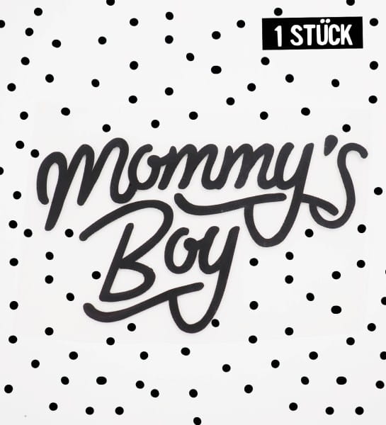3D-Silikon-Label - mommys boy *iron-on*