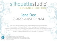 Lizenzcode für Silhouette Studio Designer Edition