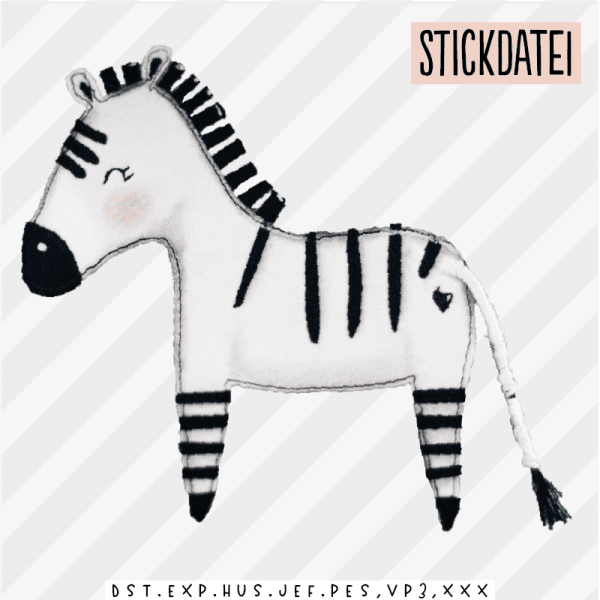 Stickdatei - Zelli Zebra