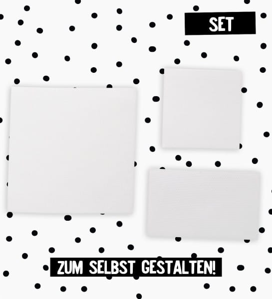 DIY Baumwolllabel Blanko *weiß* - SET - 3er Pack