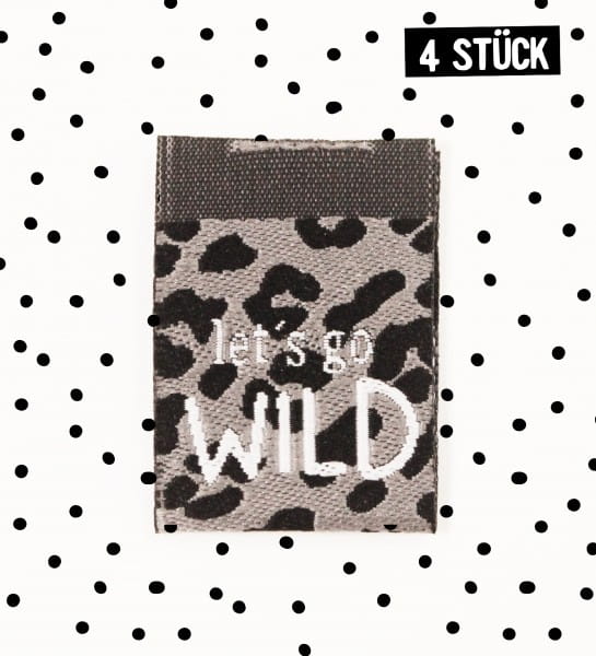 Label *let´s go wild* - 4er Pack