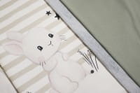 Winterlove - Panel Stripes Olive 100 cm *French Terry GOTS*