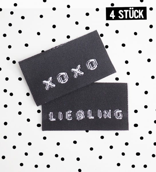 Label *Liebling/XOXO* - 4er Pack