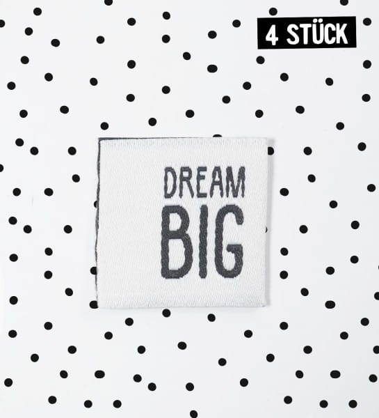 Weblabel *dream big* - 4er Pack